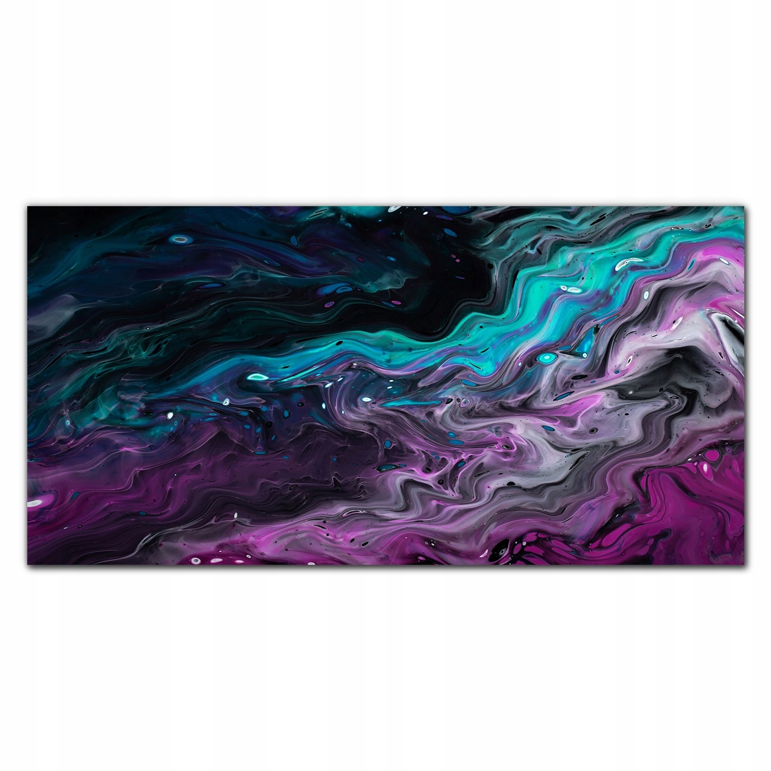 Nástenný fotoobraz na plátne Vlny grafika 140x70