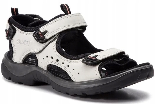 38 Buty Sandały Damskie Ecco Offroad Sportowe 822043 02152 Białe