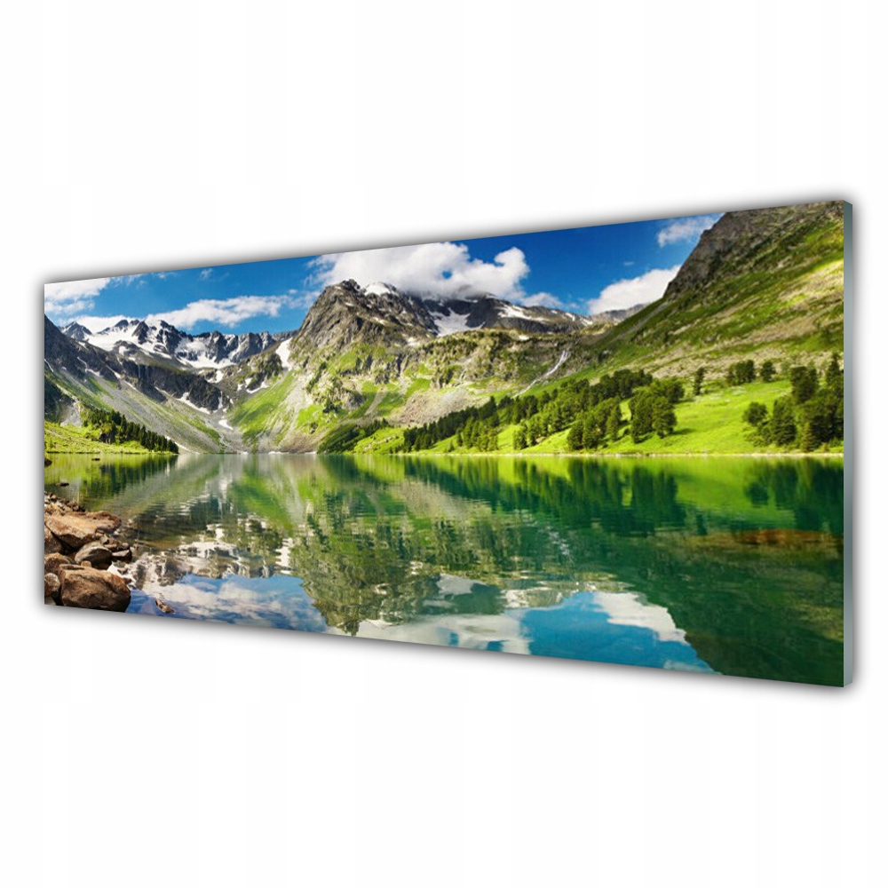 

Fotoobraz nowoczesny 125x50 Góra Jezioro Krajobraz