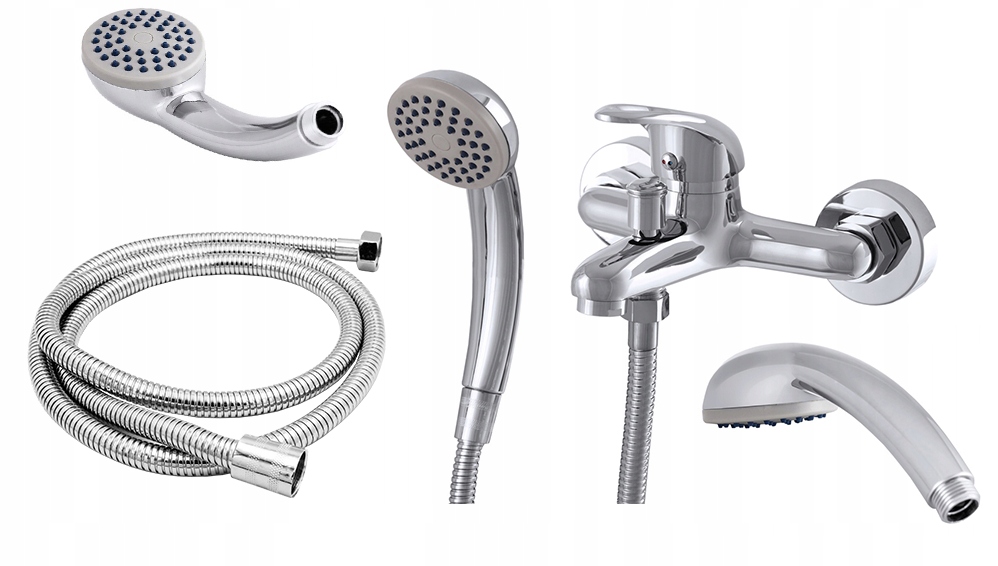 Alfa nástěnná vanová baterie se sprchou sprchová hlavice s hadicí