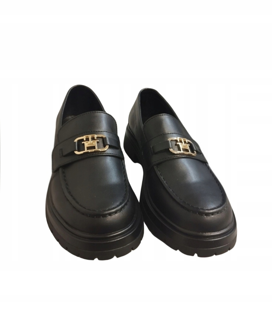 Černé kožené lodičky Tommy Hilfiger T3A4 33571 1351999 velikost 36