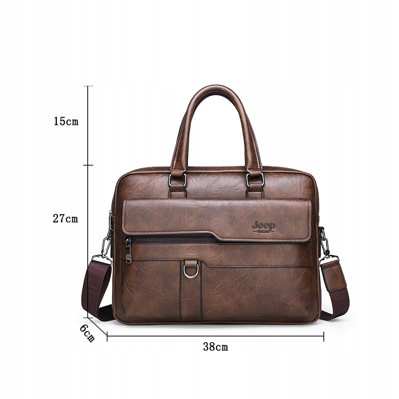 Teczka aktówka męska skórzana torba laptop brązowy Kod producenta 0109-03