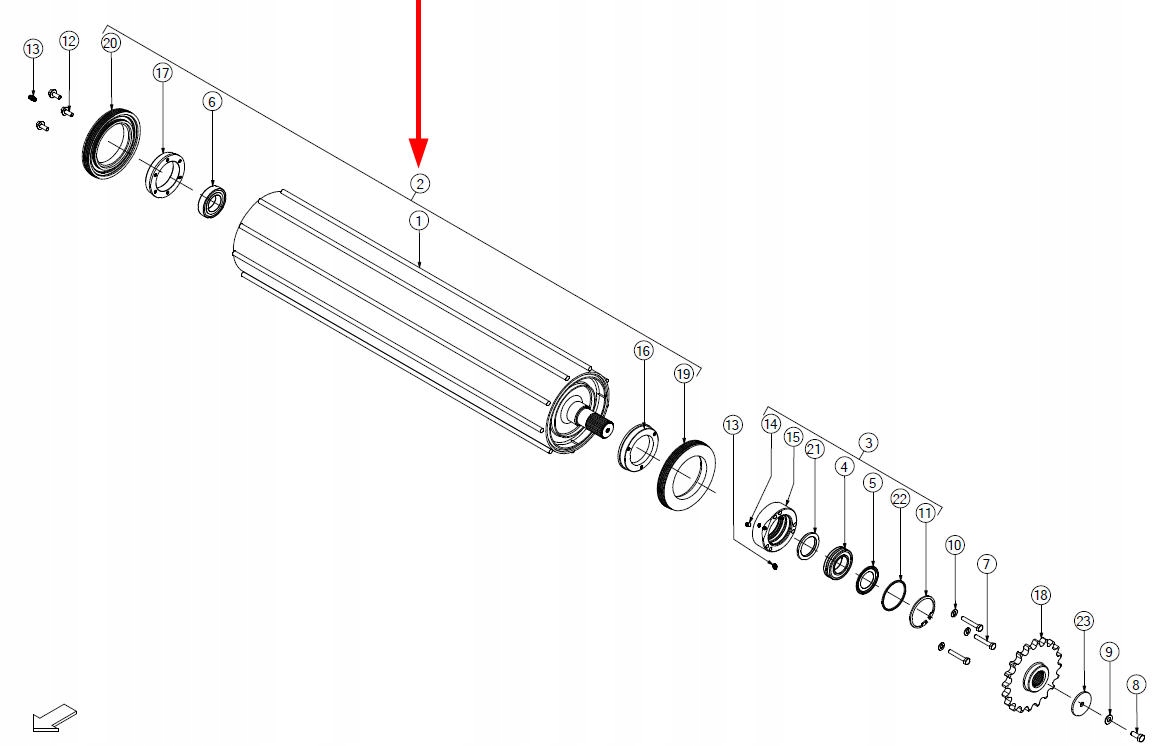 ARC00302 Rolka prasy Marka maszyny Inna