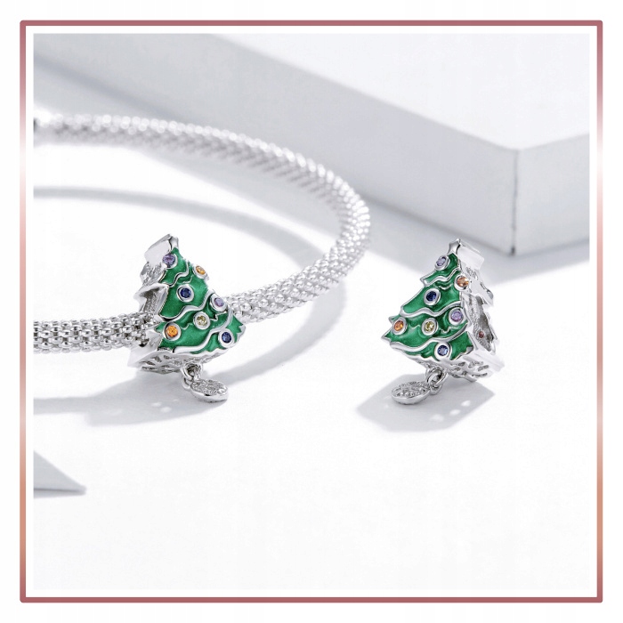 Charms ŚWIĄTECZNA CHOINKA zawieszka S925 Marka A.R. Silver