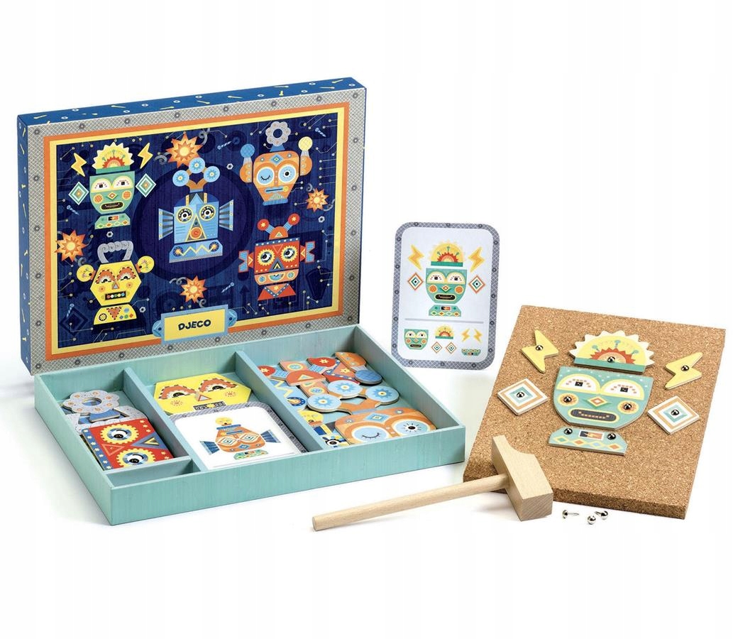 

Przybijanka Roboty Djeco 4+