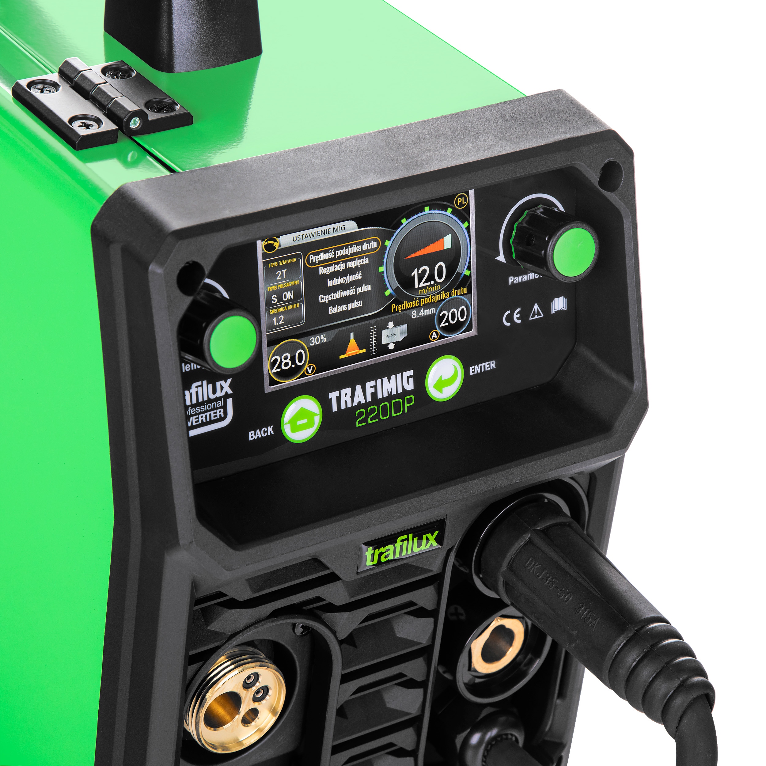 SPAWARKA INWERTOROWA INWERTER TRAFILUX MIG 220 DUAL PULS MMA TIG 200A 230V Marka Trafilux