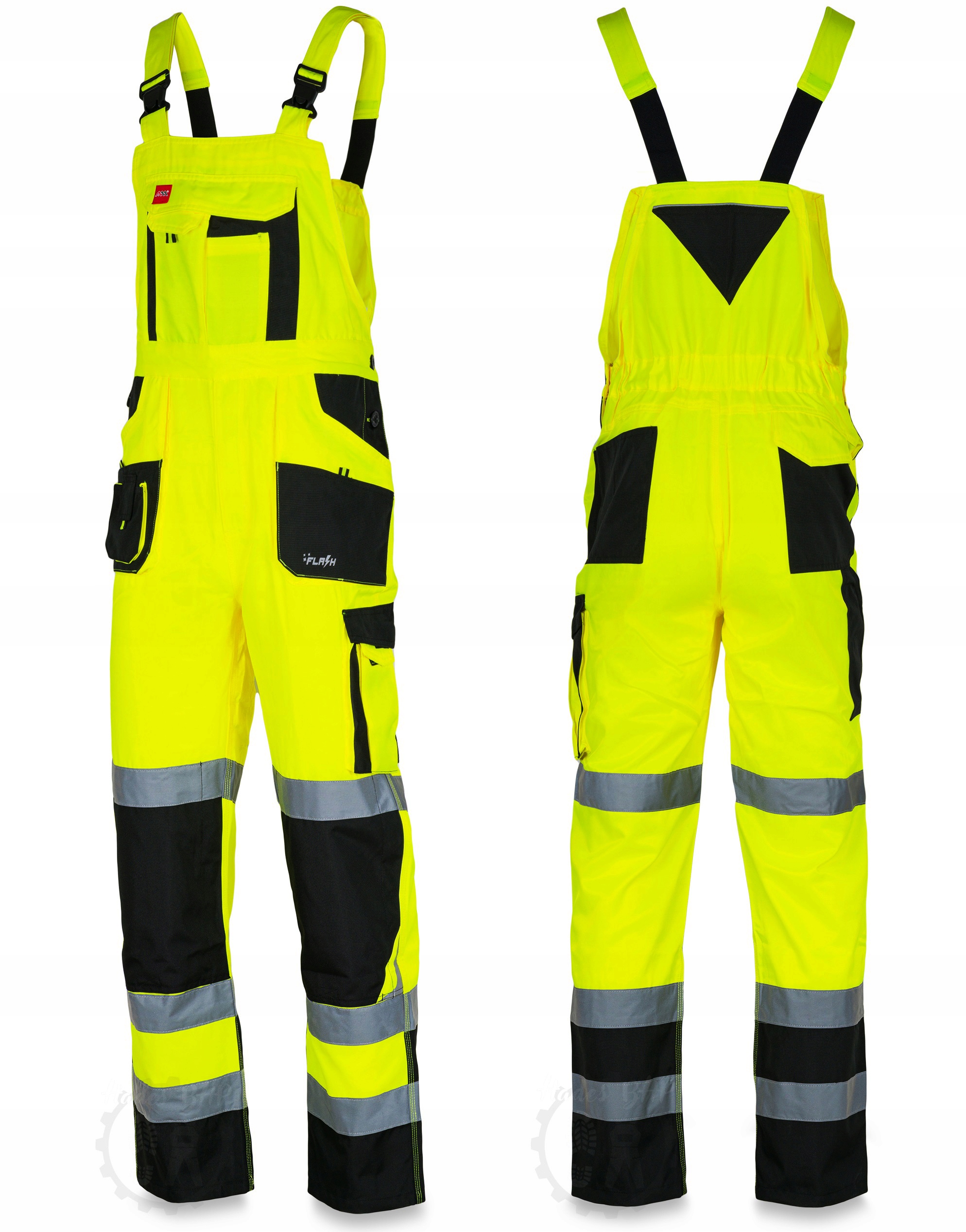 Pracovní kalhoty s ramínkem Reflexní Výstražné Bozp 4XL 58