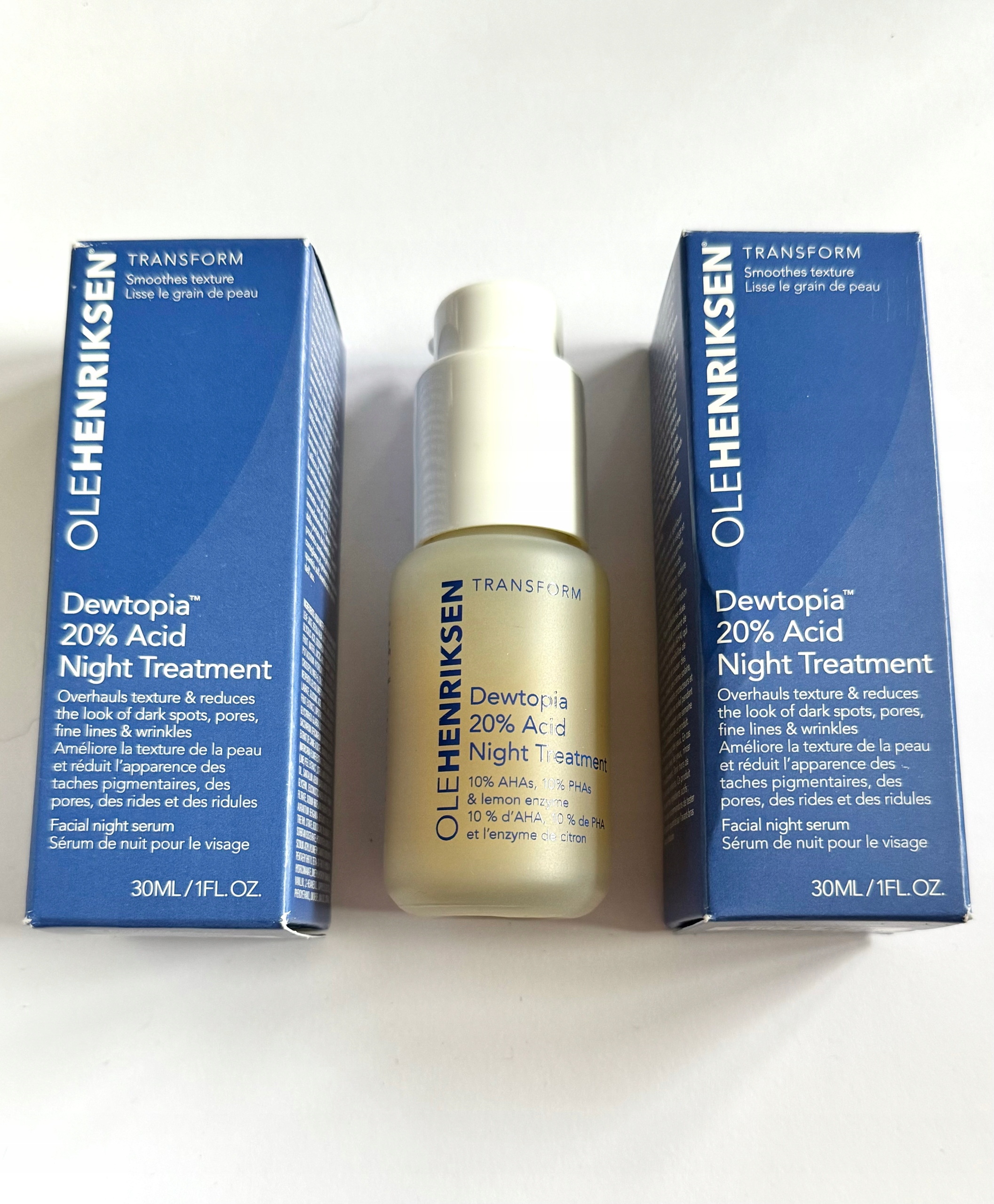 OleHenriksen Dewtopia 20% Acid Night Serum vyrovnávající barvu s Aha Pha