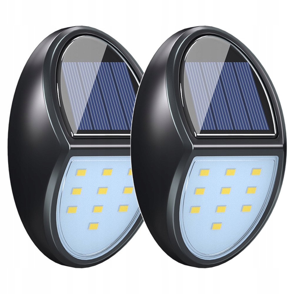 

2X Solar Latarnia Lampa Uliczna Lampa Ścienna IP65