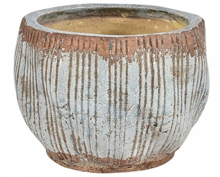 Osłonka Na Kwiaty Belldeco Fiore Blue Niska