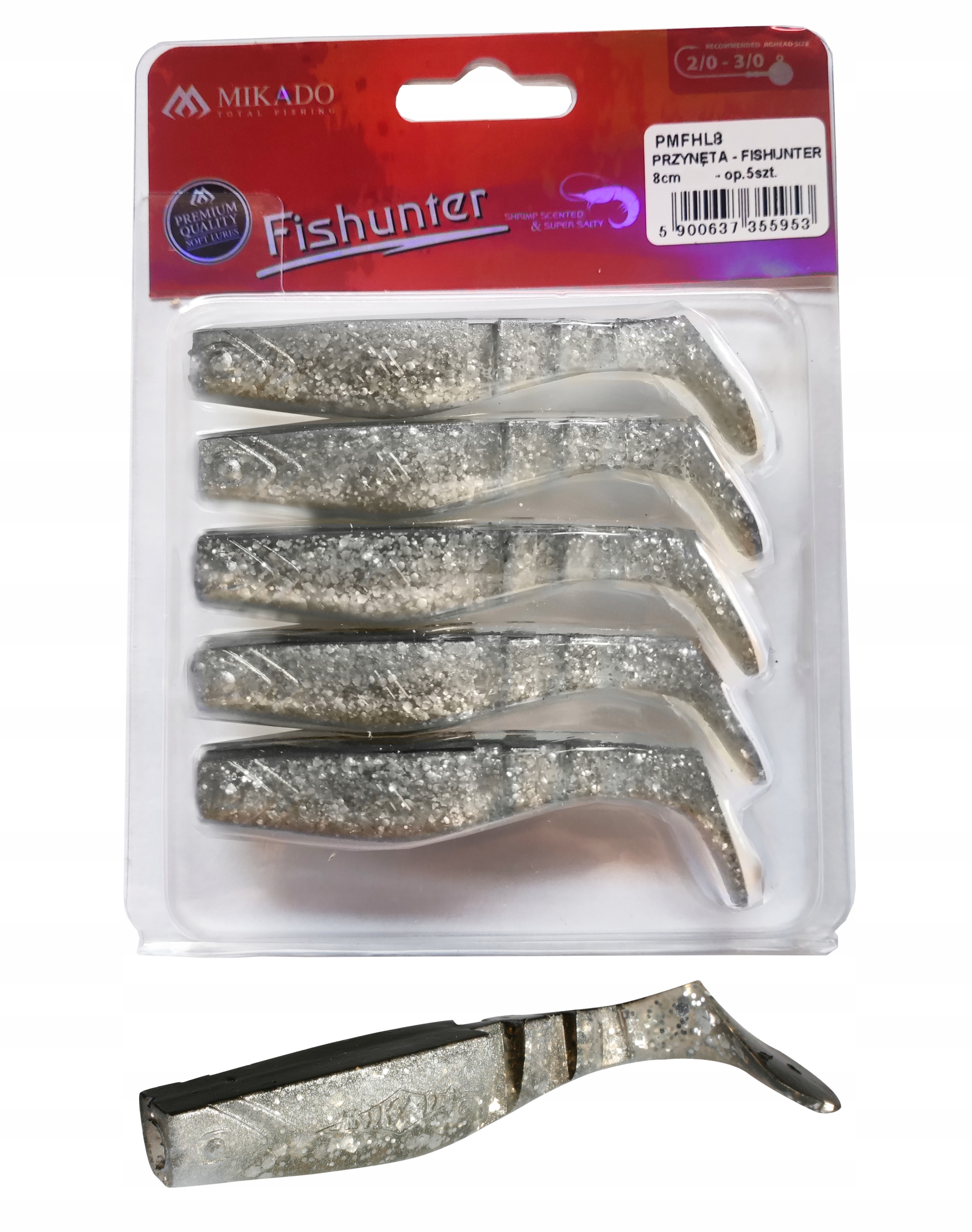 

Mikado Przynęta kopyto Fishunter 8cm 124 5 sztuk