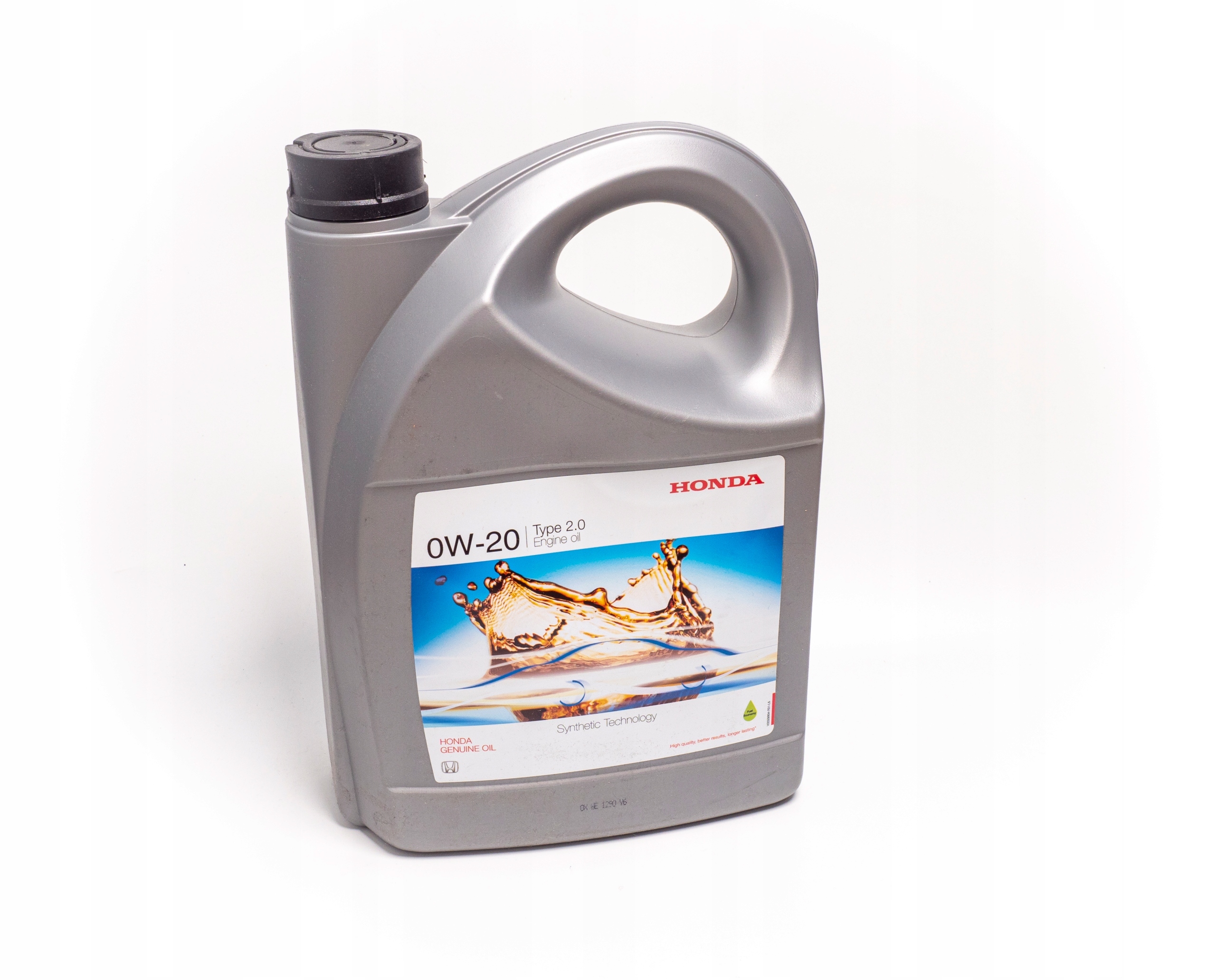 Oryginalny olej + filtr HONDA 0W20 type 2.0 4l Rodzaj syntetyczne