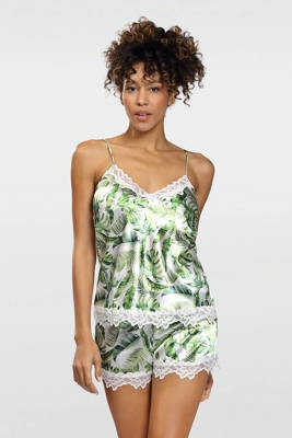 Flowers Dámský pyžamový komplet DKaren -dk-kv bílá barva 011