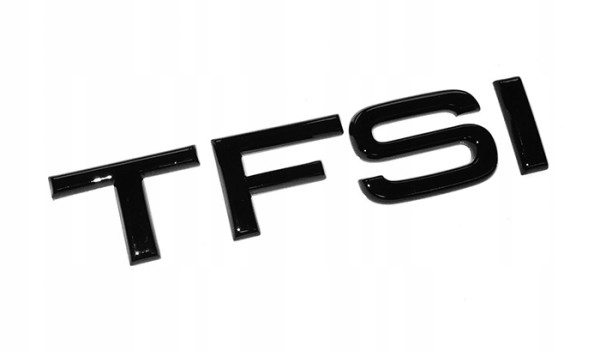 Emblemat Logo Znaczek Do Audi Tfsi Czarny Połysk Nowy Na Klapę Tył Abs 3M