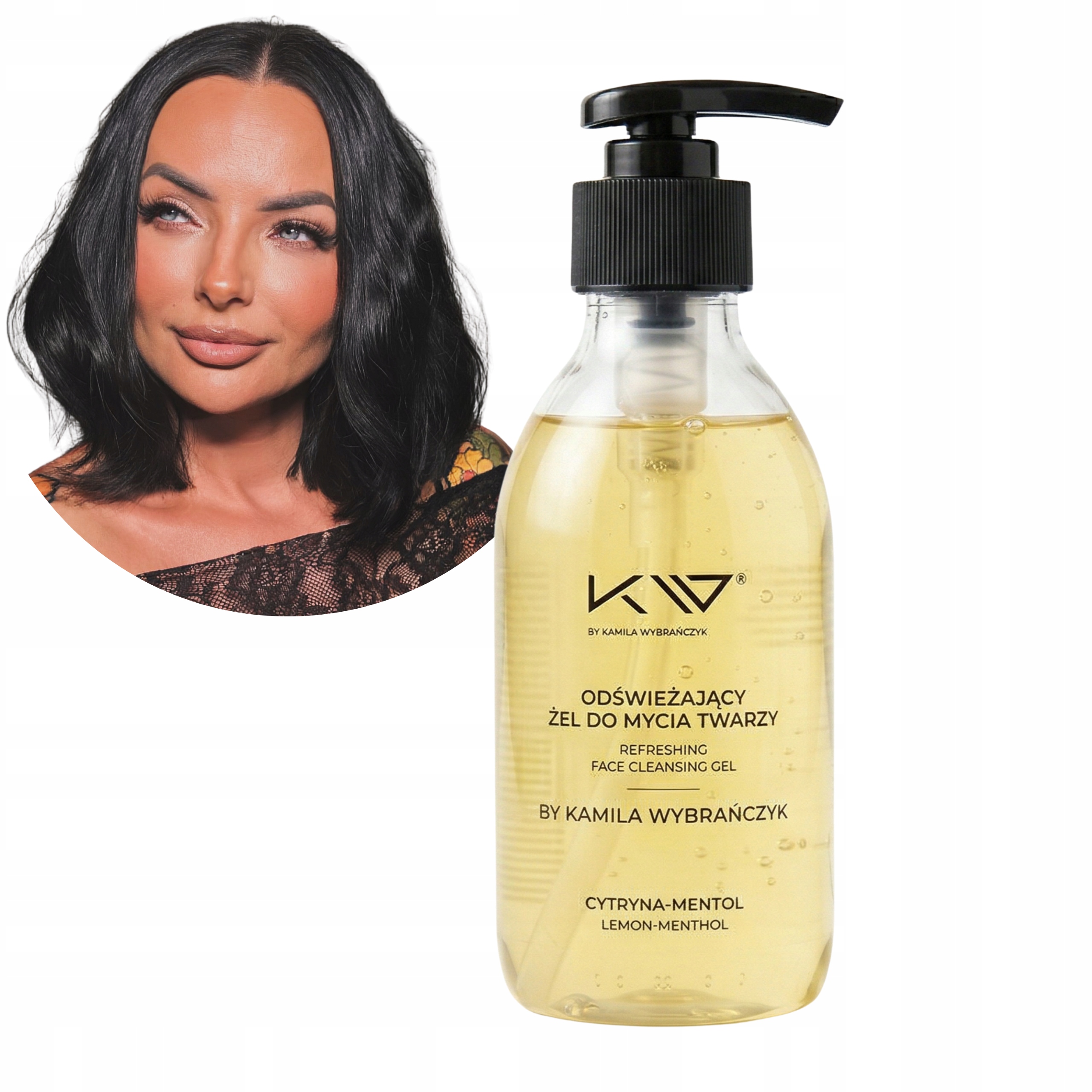 Gel na mytí obličeje od Kamila Vyvolený Osvěžující Citron Mentol 200 Ml