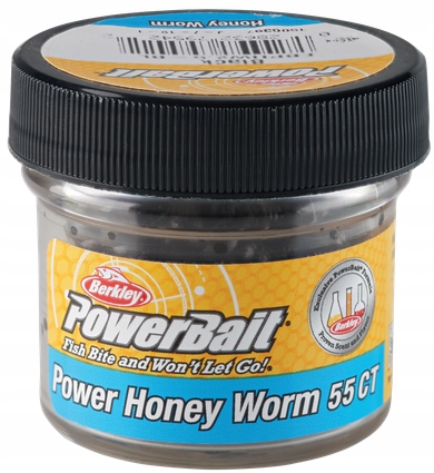 Guma Berkley PowerBait Honey Worm 30mm - Red 55szt Marka Berkley
