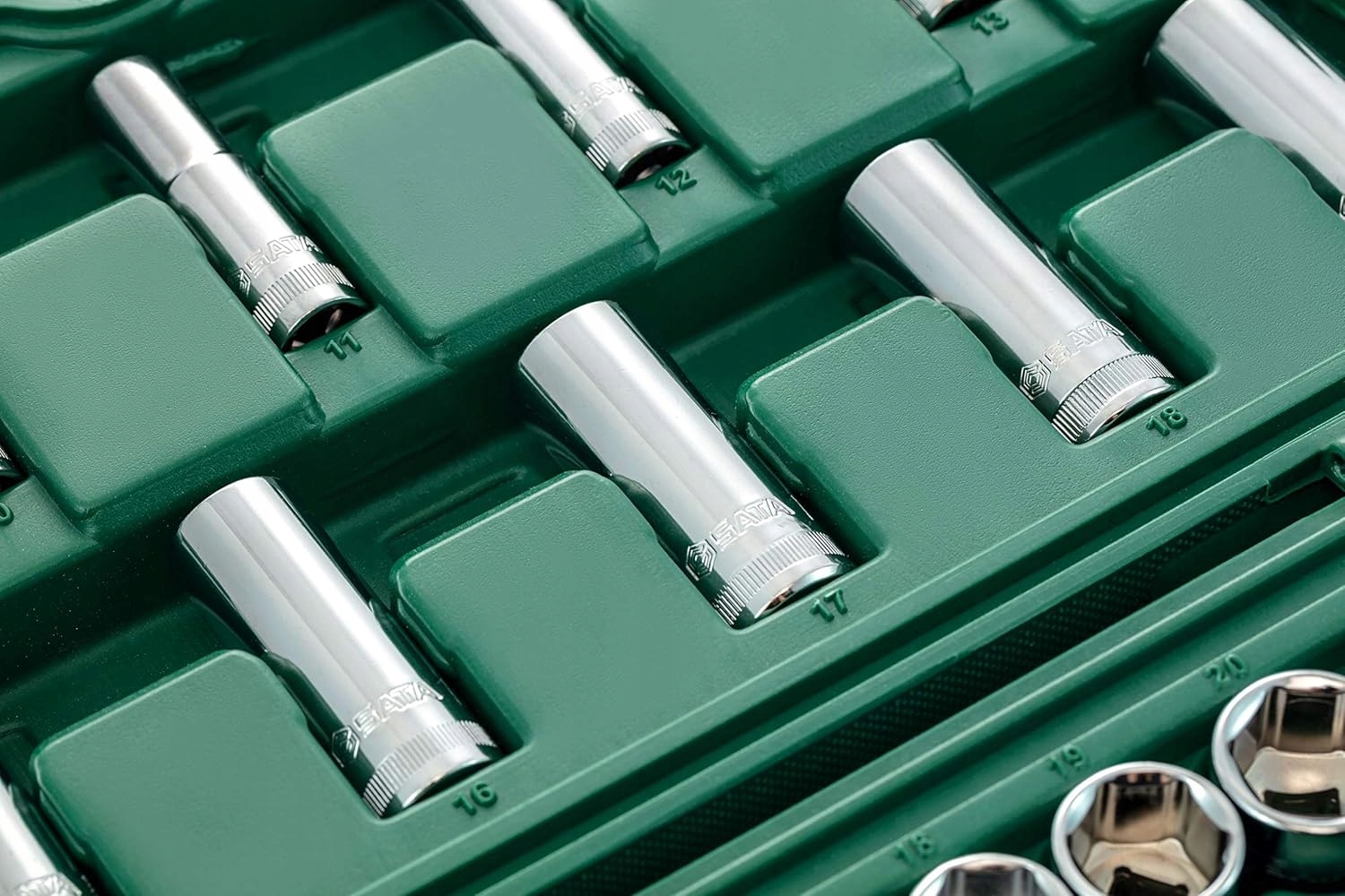 SATA ST09004SJ ZESTAW 60 KLUCZY NASADOWYCH 3/8" NASADKI METRYCZNE KLUCZE Marka SATA