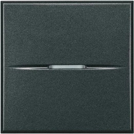Axolute Schodišťový spínač 10AX 2 moduly Axial antracit Bticino HS4003M2AN