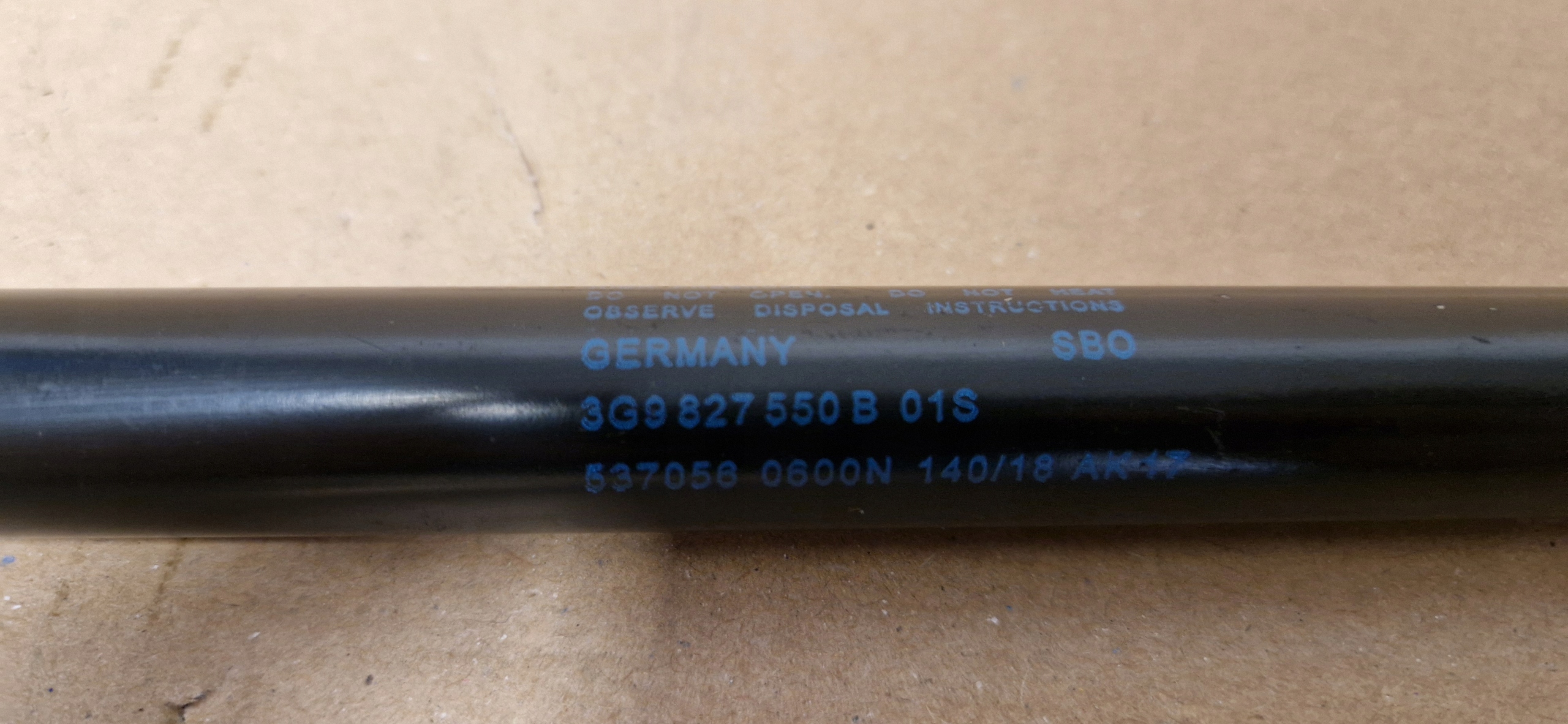 Dämpfer heckklappe heck VW PASSAT B8 KOMBI 3G9827550B Original IDEAL