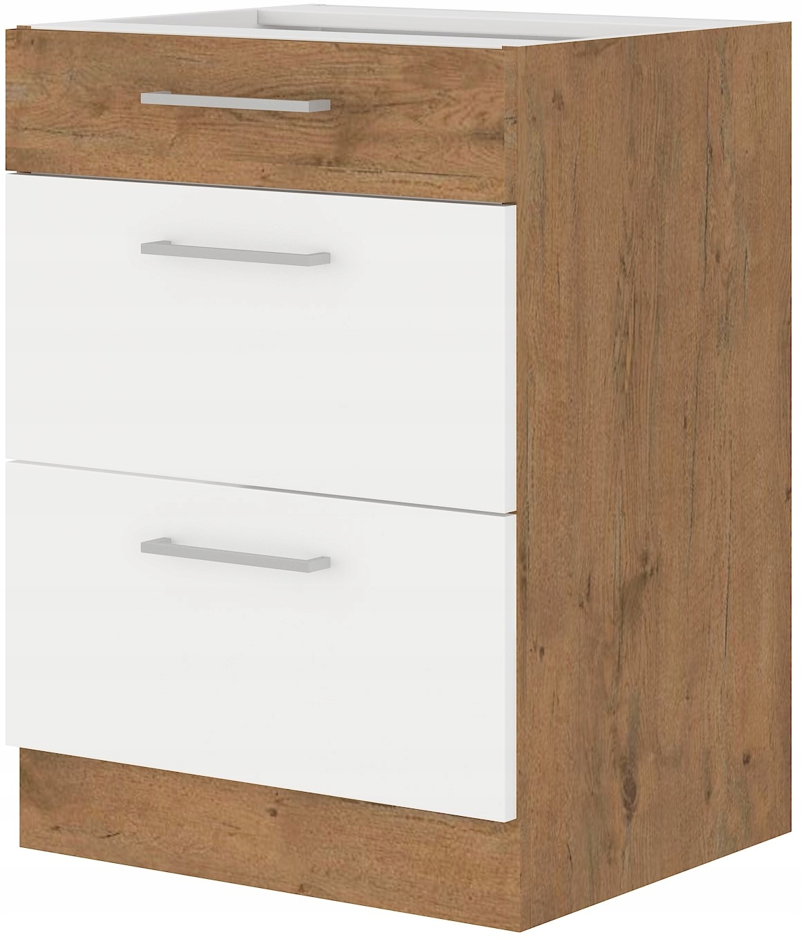 

Szafka kuchenna 60 z szufladami Biały dąb lancelot