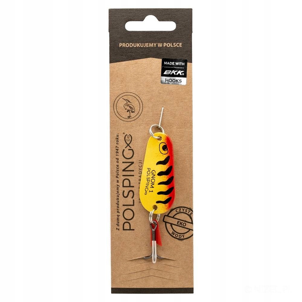 Błystka wahadłowe Polsping Gnom Yellow Tiger r. 1 14 g