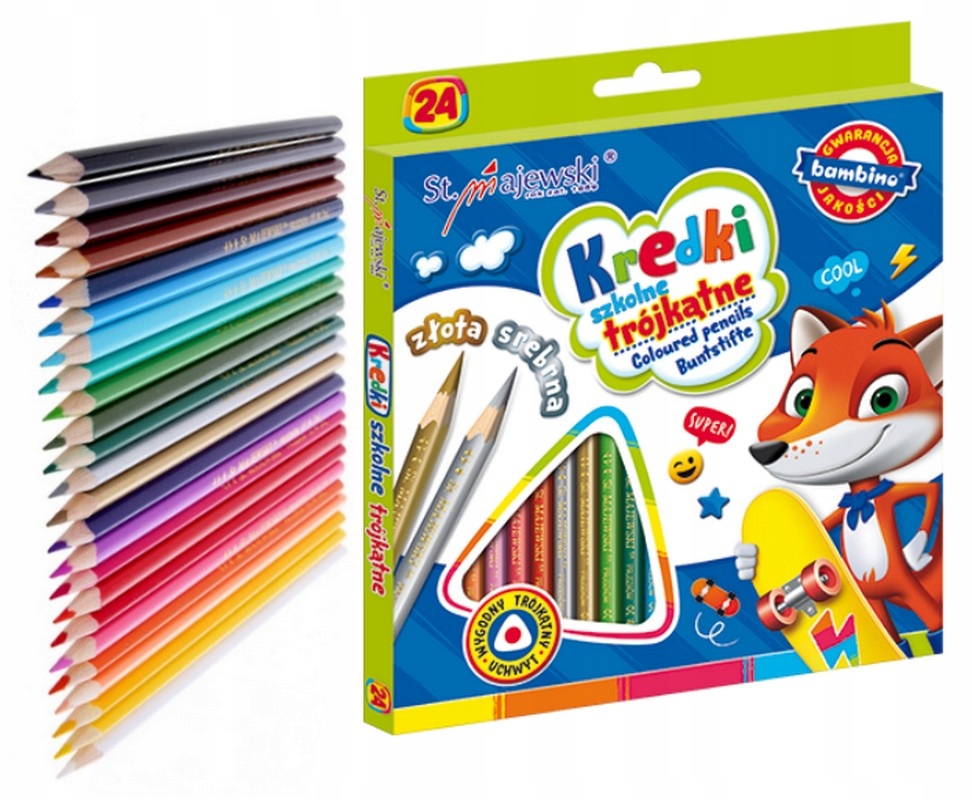 

Bambino Kredki Ołówkowe Trójkątne 24