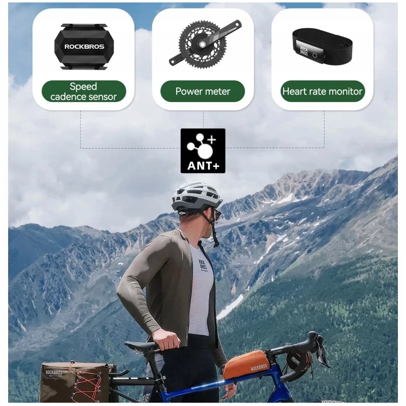 počítač Rockbros M1 Pro s Gps, Ant+ a Bluetooth®, IPX6