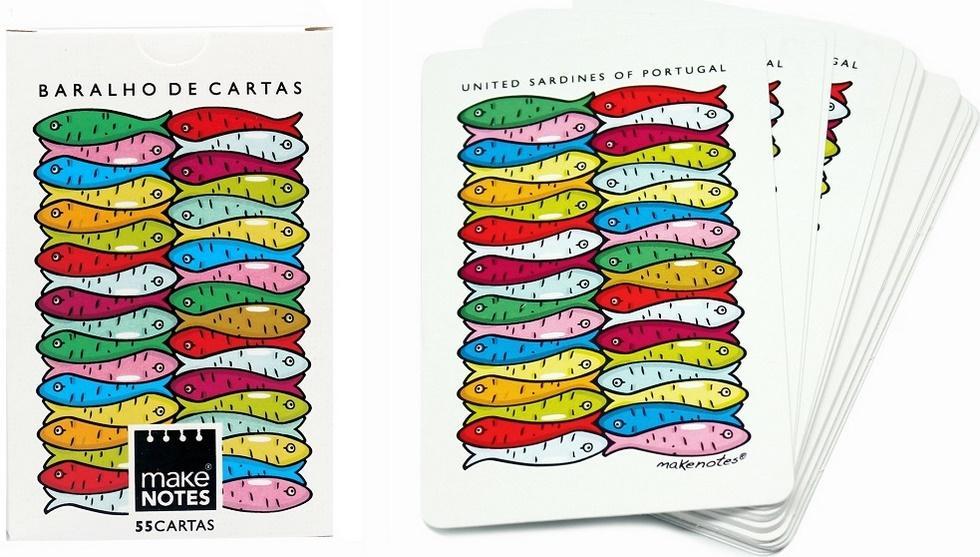 SARDINES KARTY DO GRY BIAŁE TALIA 55 KART