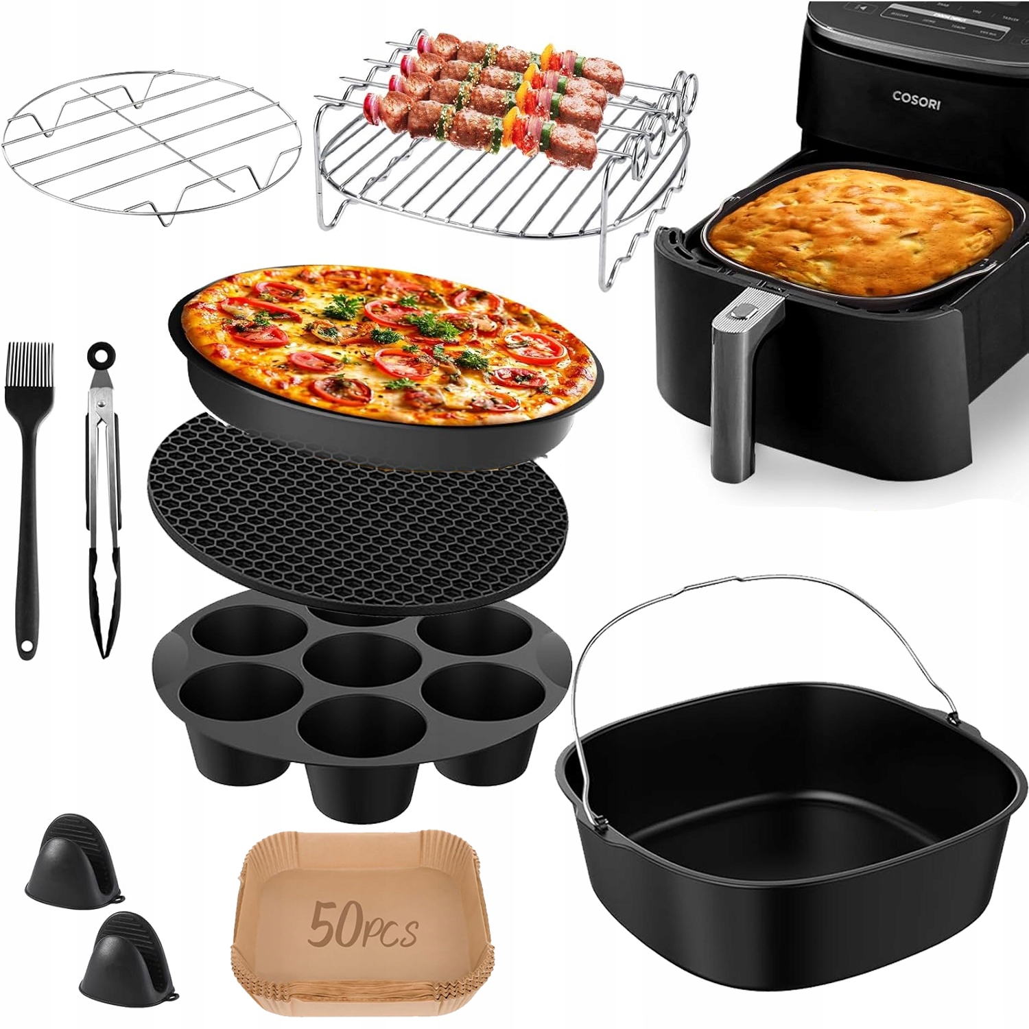 Akcesoria Do Frytkownicy Air Fryer Zestaw Do Cosori Philips 11SZT