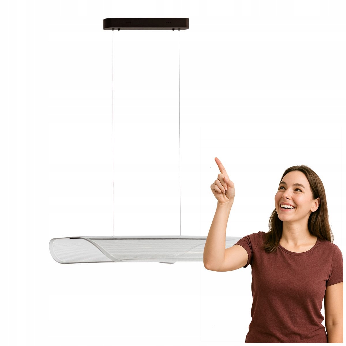 Závesné svietidlá Casel Led 32W Kávové do obývačky Italux