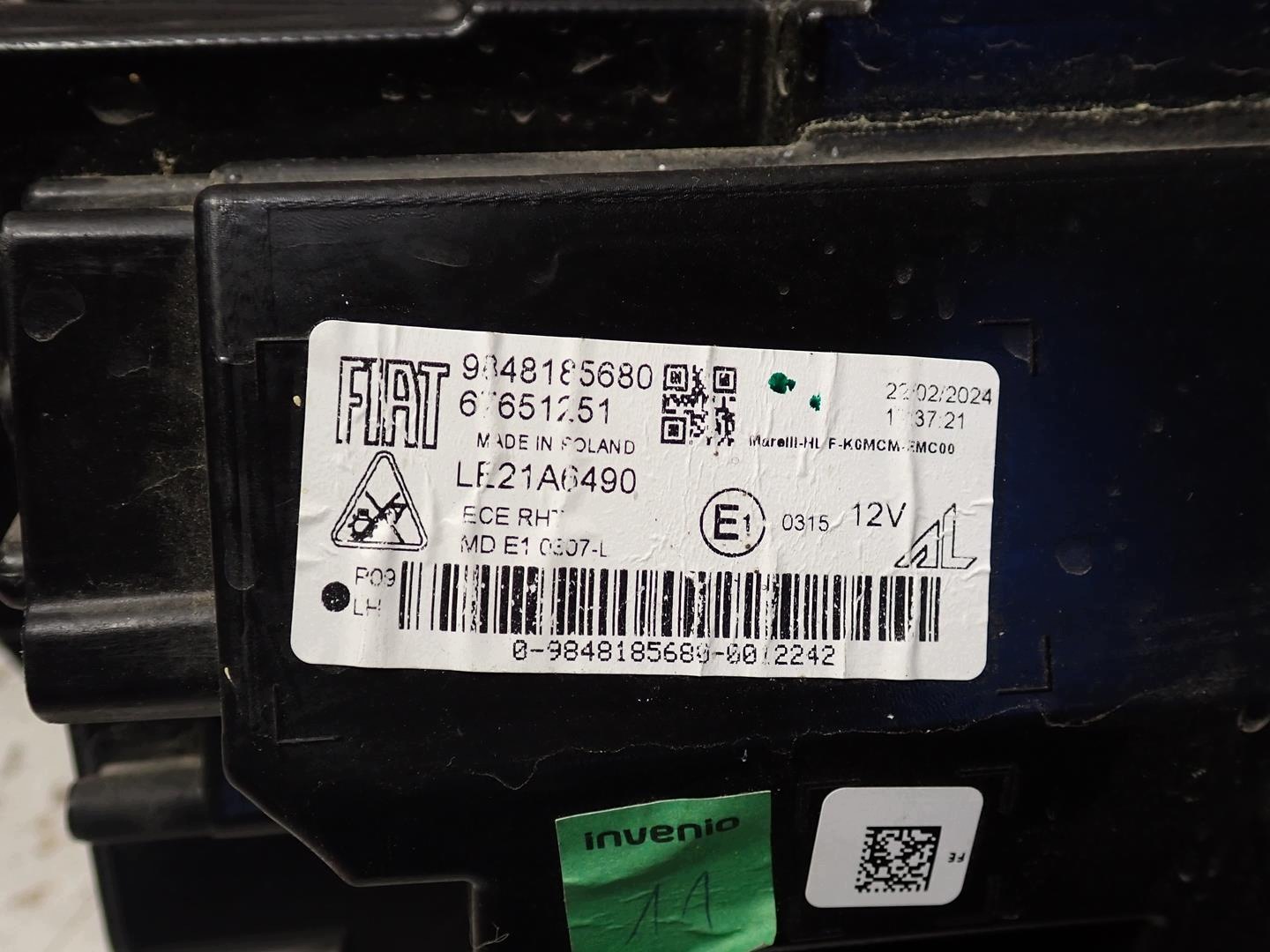 light front front left FIAT SCUDO LIFT 2024- FULL LED 9848185680