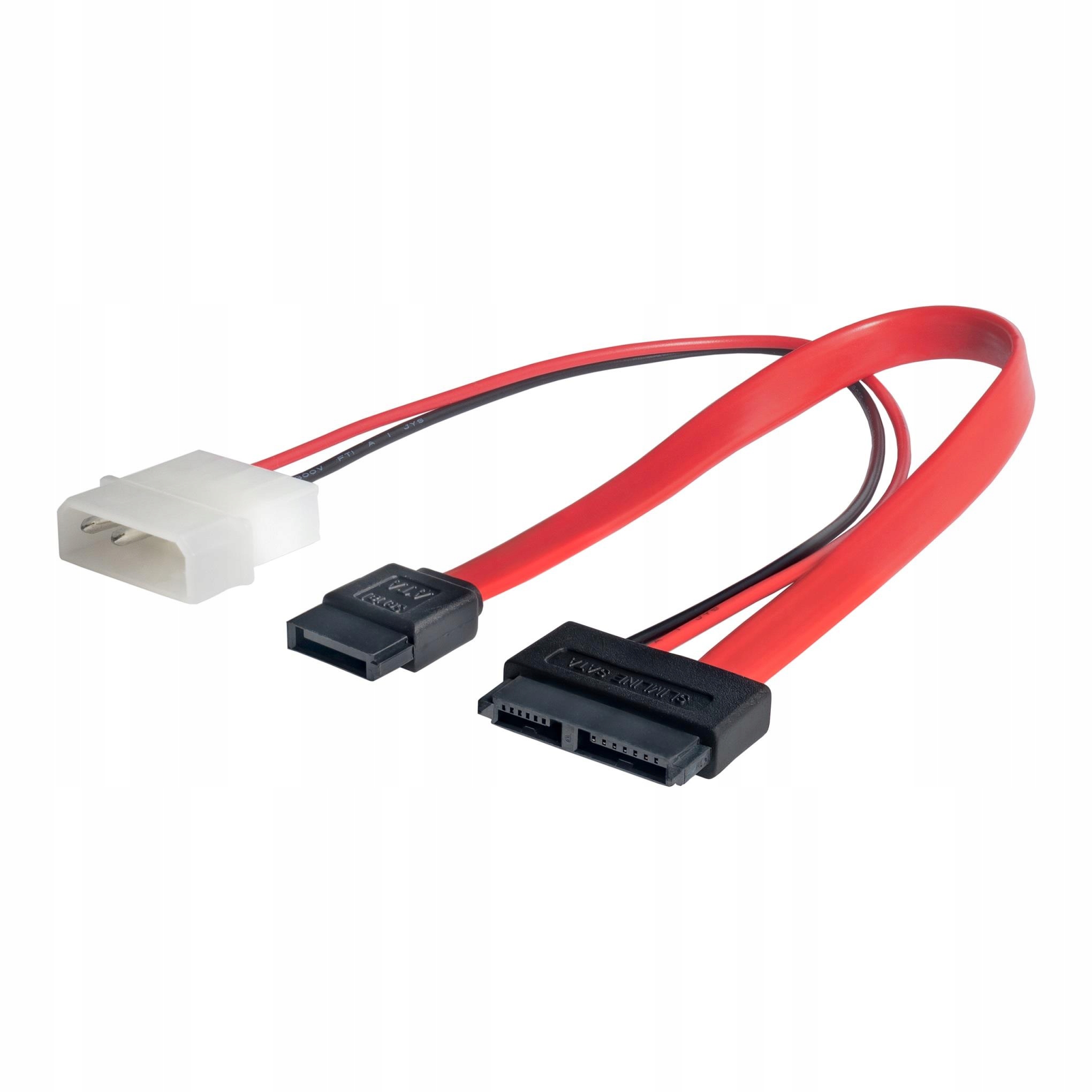 AKYGA Adapter z kablem AK-CA-45 Slimline SATA f / data SATA f / Molex m 2x