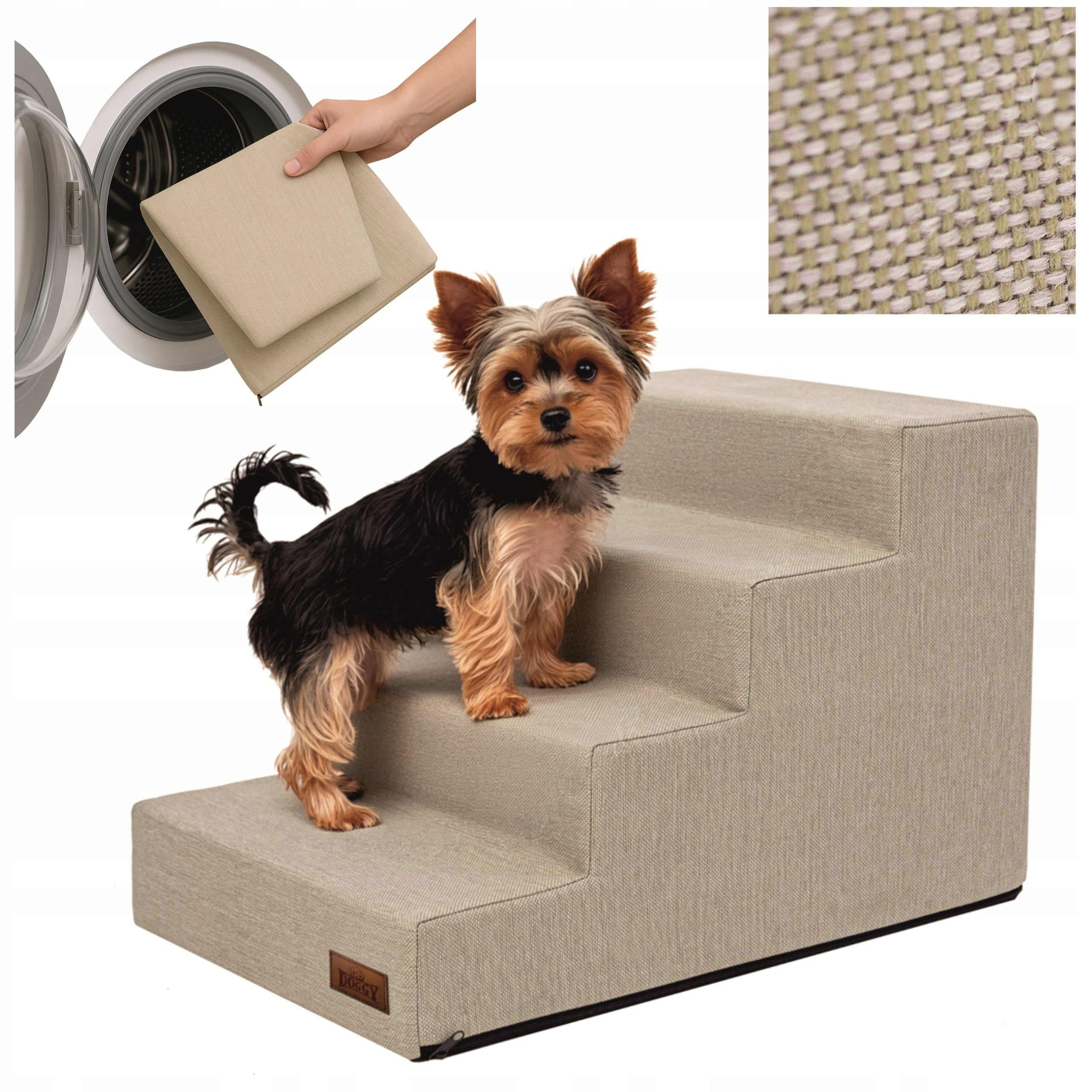 Schůdky Pro Psa Schody pro psy a kočky Rampa Protiskluzová, 4 stupně 40 cm