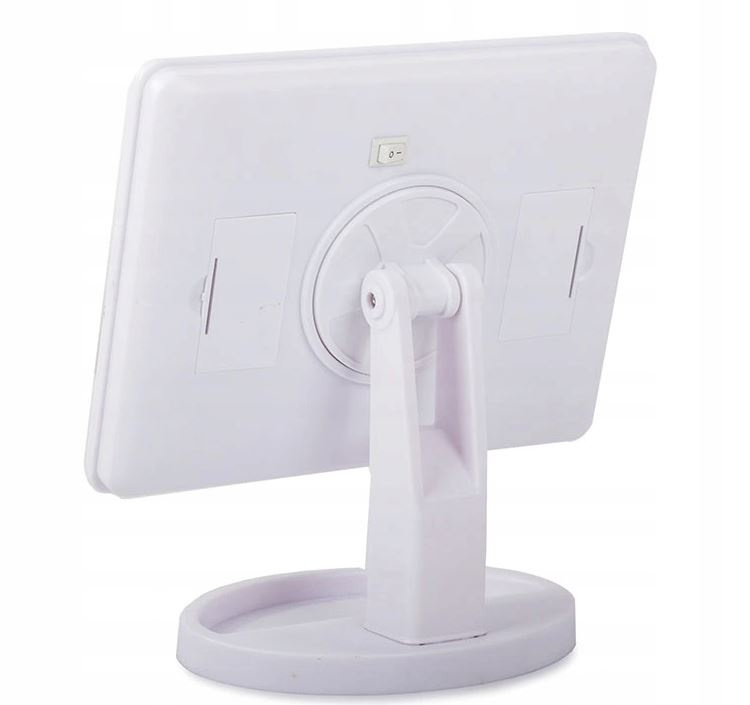 Podświetlane lusterko 16 led HOLLYWOOD duże białe ZWY Kolor dominujący wielokolorowy