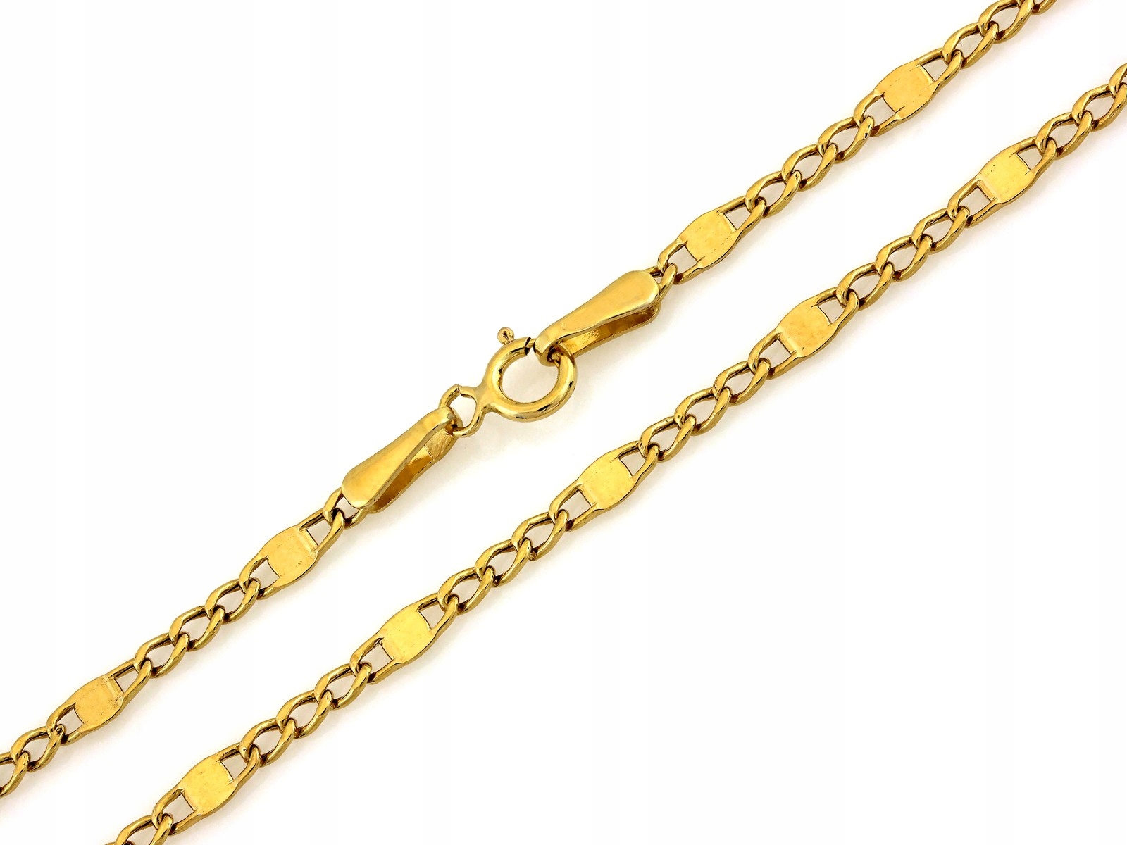 Zlatý řetízek ryzost 585 figaro vazba šířka 2.5 mm délka 45 cm