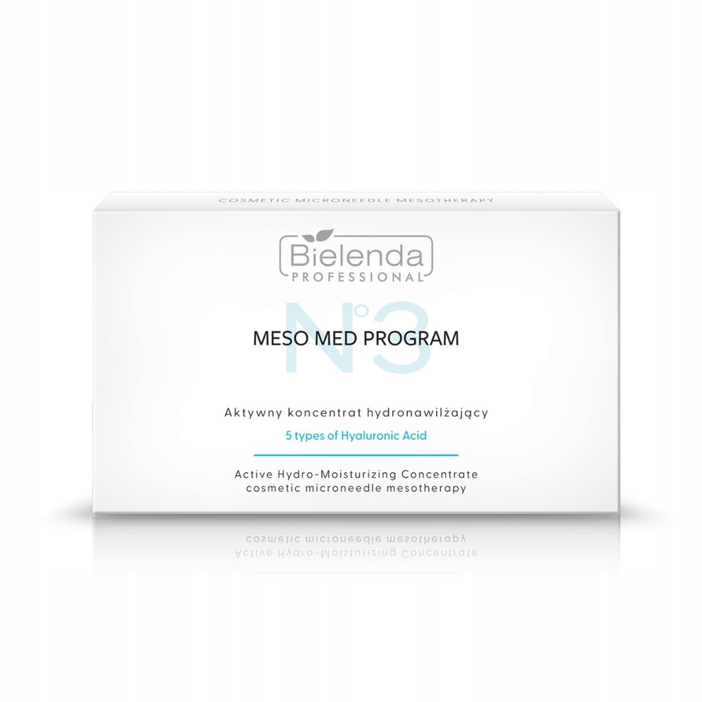 Zestaw aktywnych koncentratów hydronawilżających z 5 formami kwasu