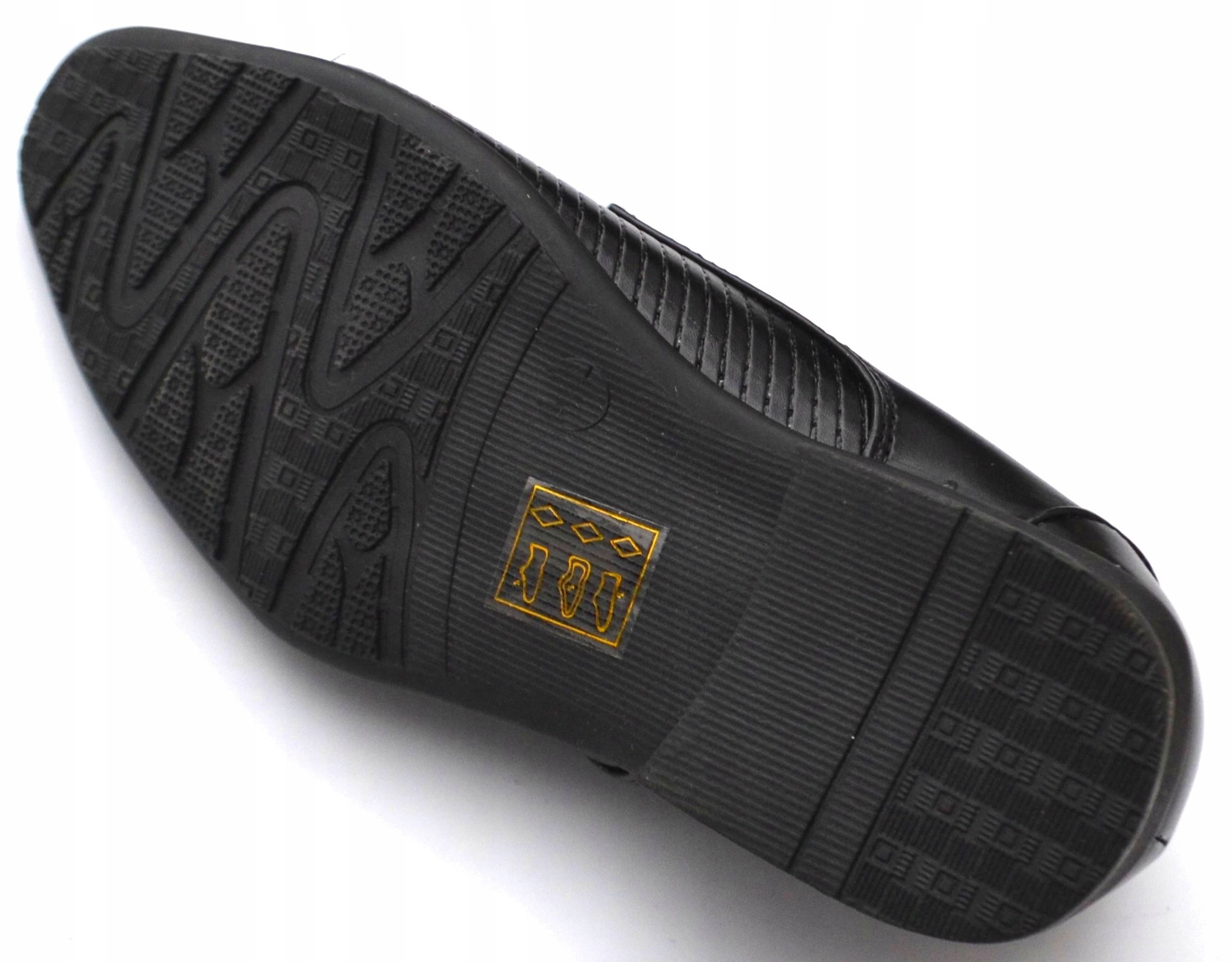 MOKASYNY Trzewiki Półbuty wizytowe WESELE rzep czarne R-33-22,5cm Płeć chłopcy