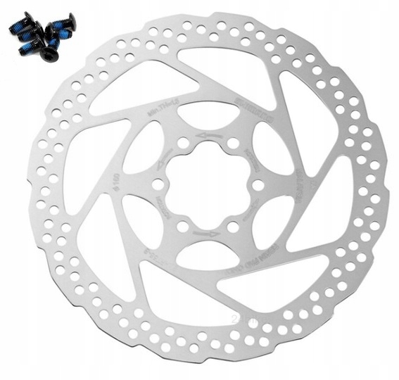 Tarcza hamulcowa rowerowa Shimano DEORE SM-RT56 160mm 6 Śrub IS