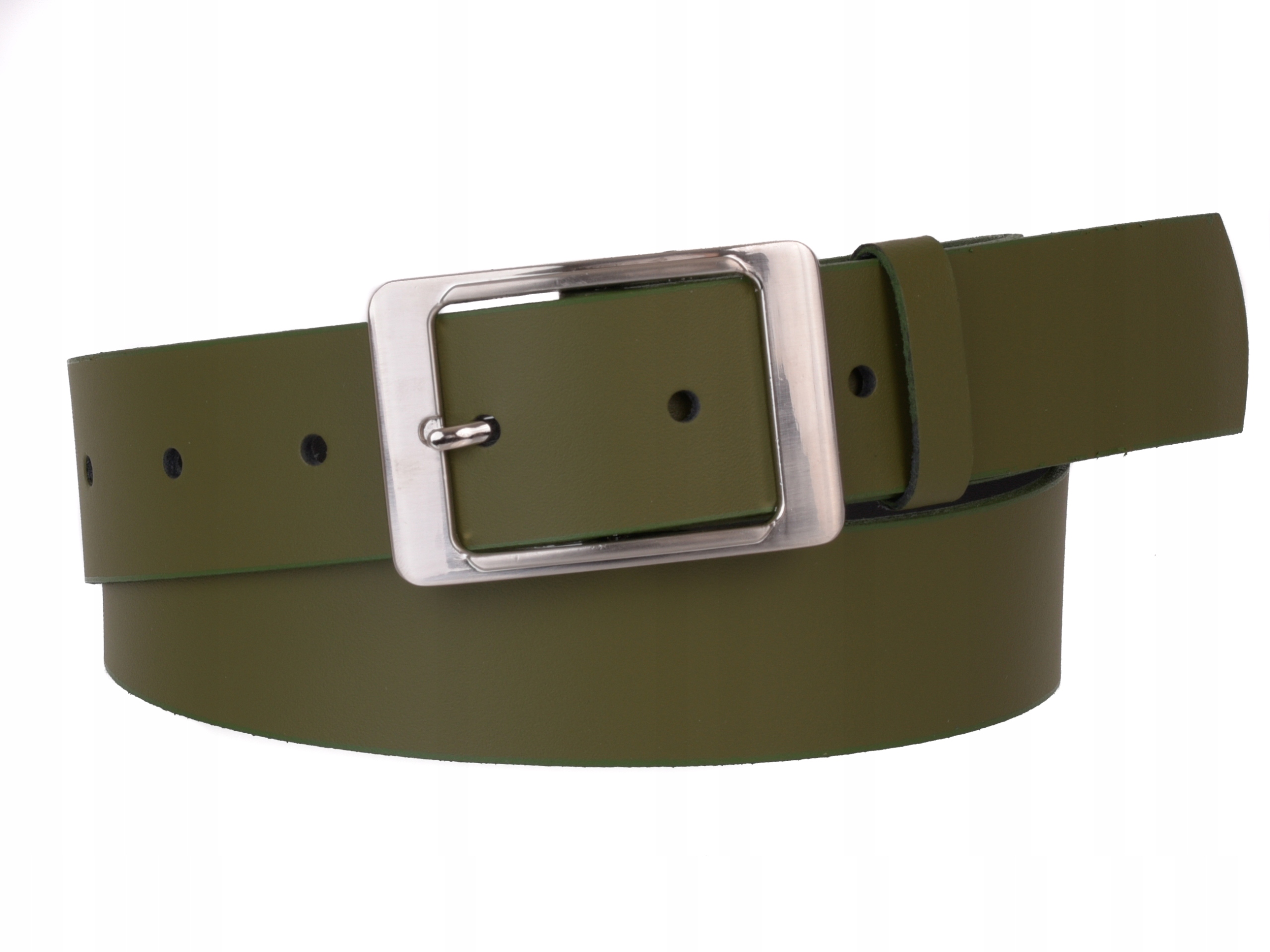 

Skórzany Pasek damski Szeroki Khaki 4cm