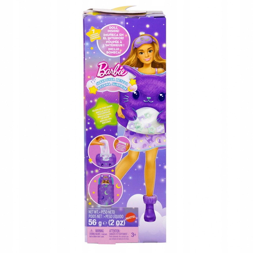 Barbie PidŻama Party Fioletowy Motyw Jmr90 Tub3 Mattel