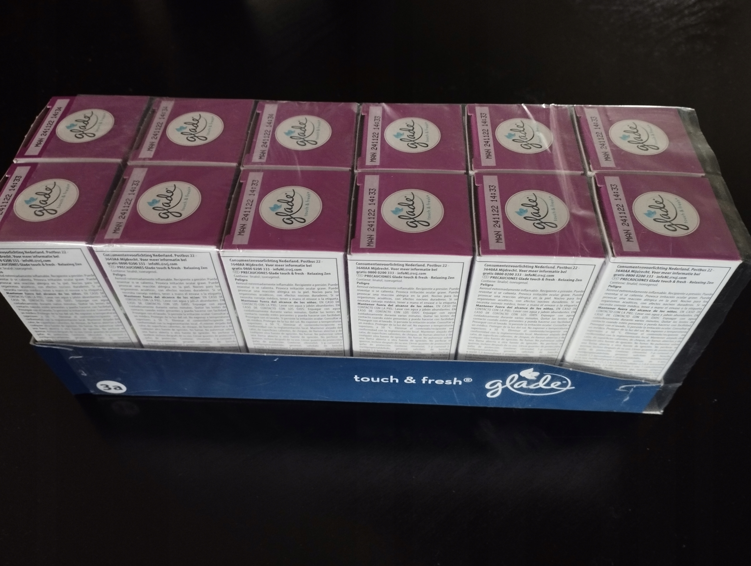 Levně Osvěžovač Glade Touch sprej Relaxing Zen 12 x 10 ml