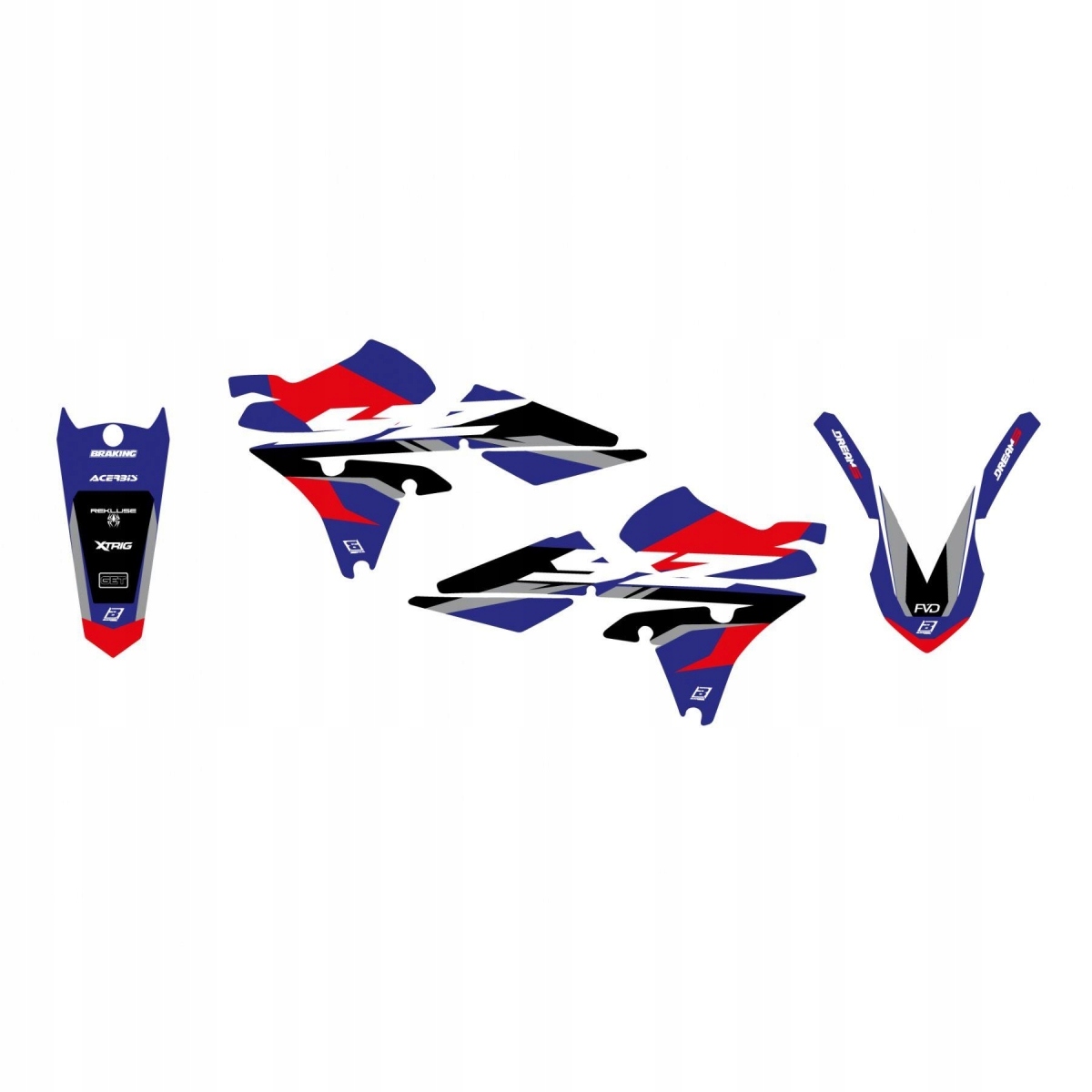 Blackbird Sada Nálepiek (oklein) Yamaha Yz 250F 14-18, Yz 450F 14-17