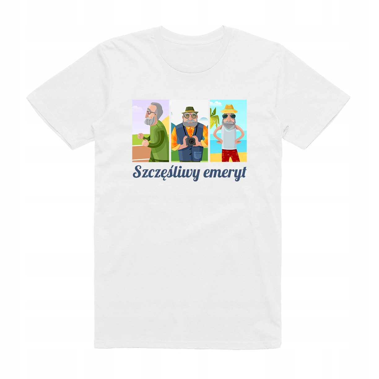 

L - Koszulka T-shirt Dla Dziadka Szczęśliwy Emeryt