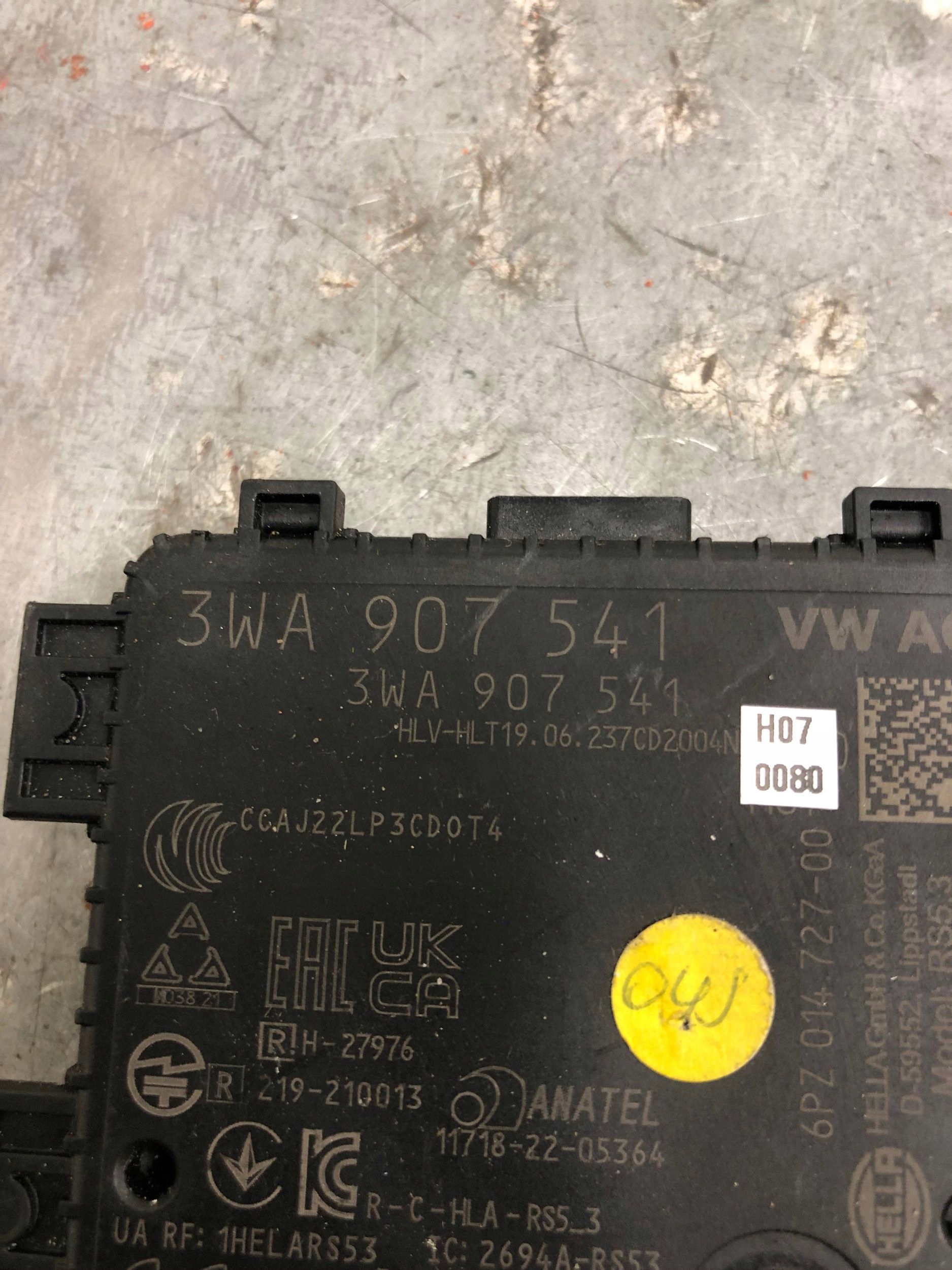 RADAR sensor DISTRONIC ACC VW AUDI 3WA907541