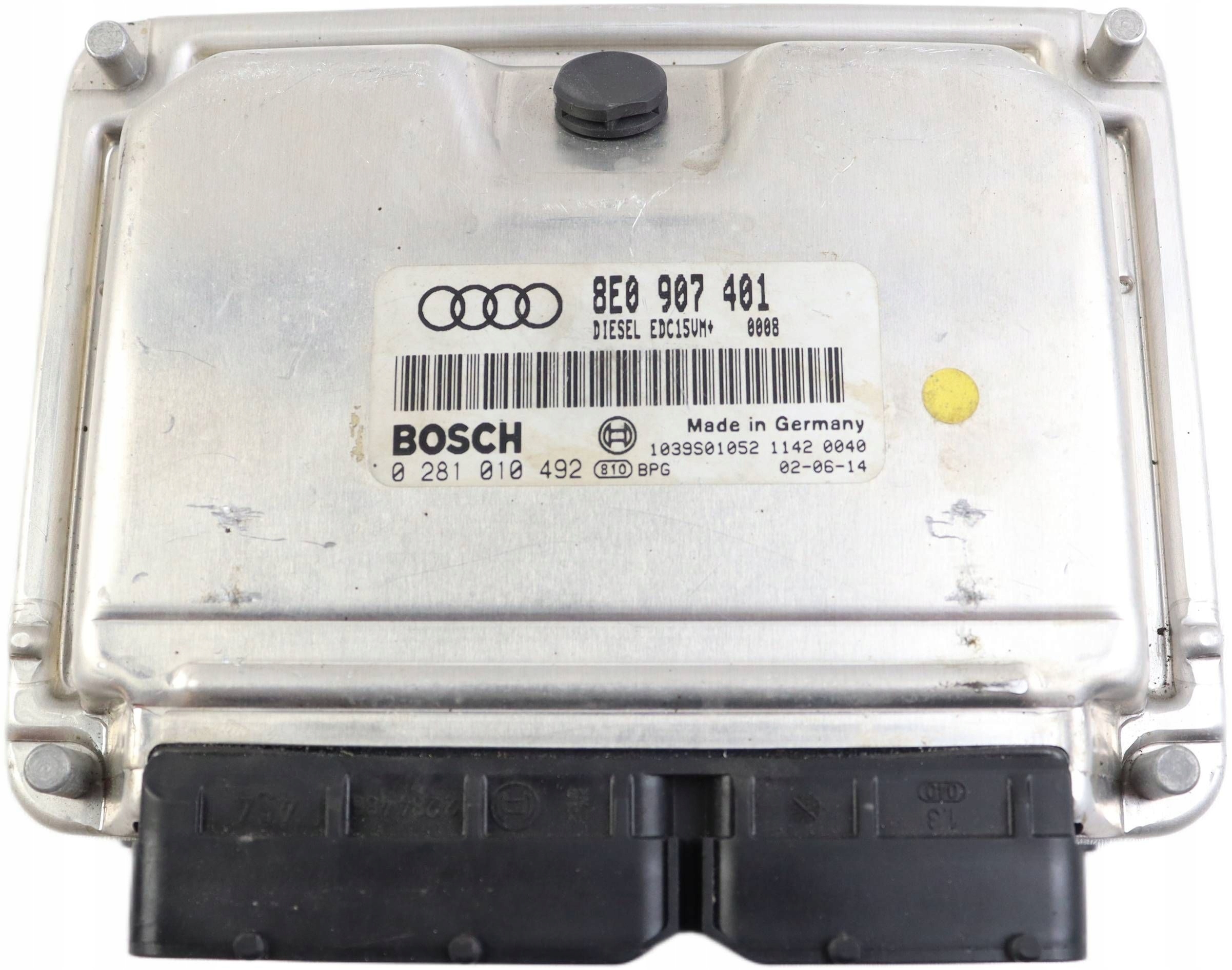 AUDI A4 B6 module control unit of the engine 2.5 TDI 8E0907401 0281010492