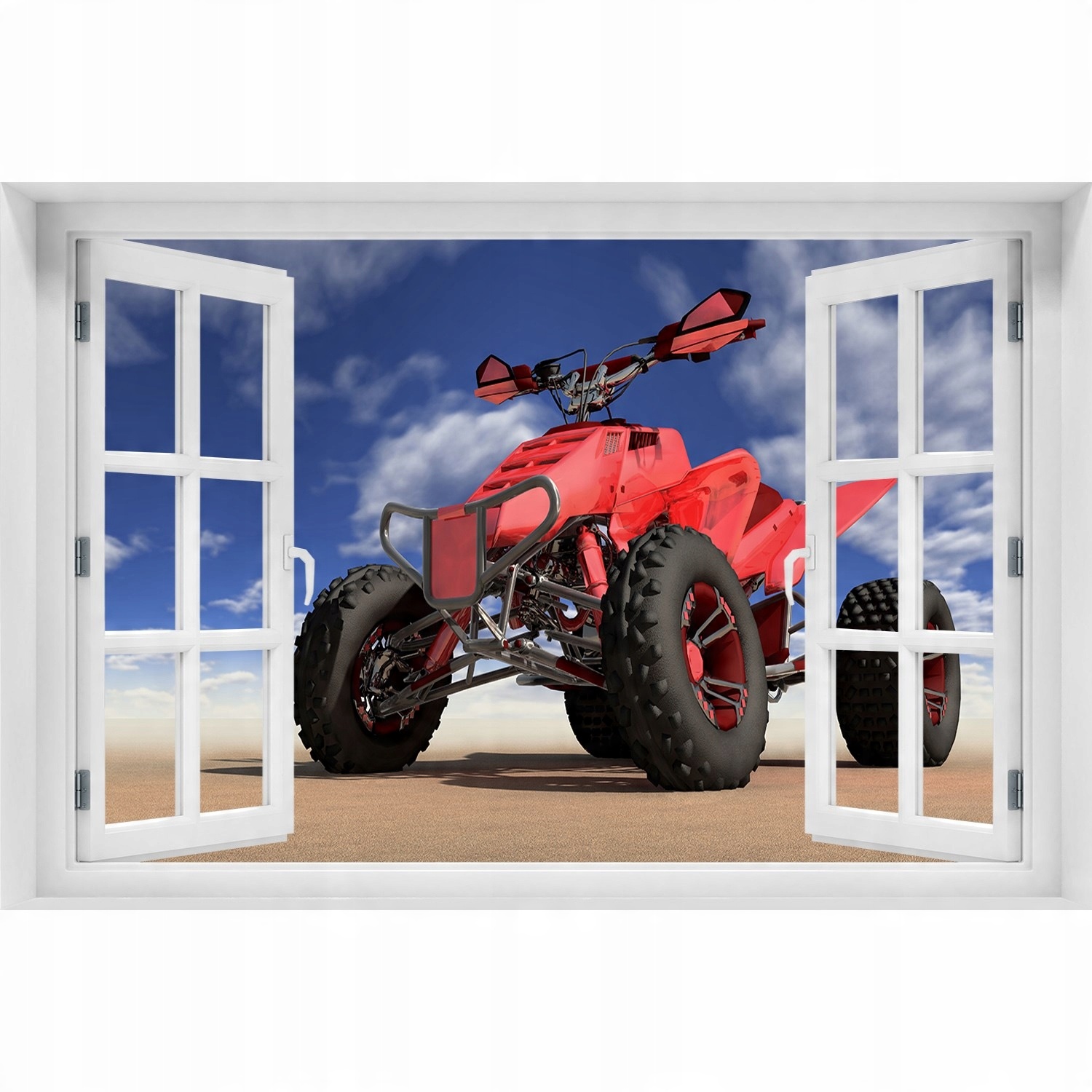 

Foto zdjęcie Naklejka na ścianę Quad na pustyni