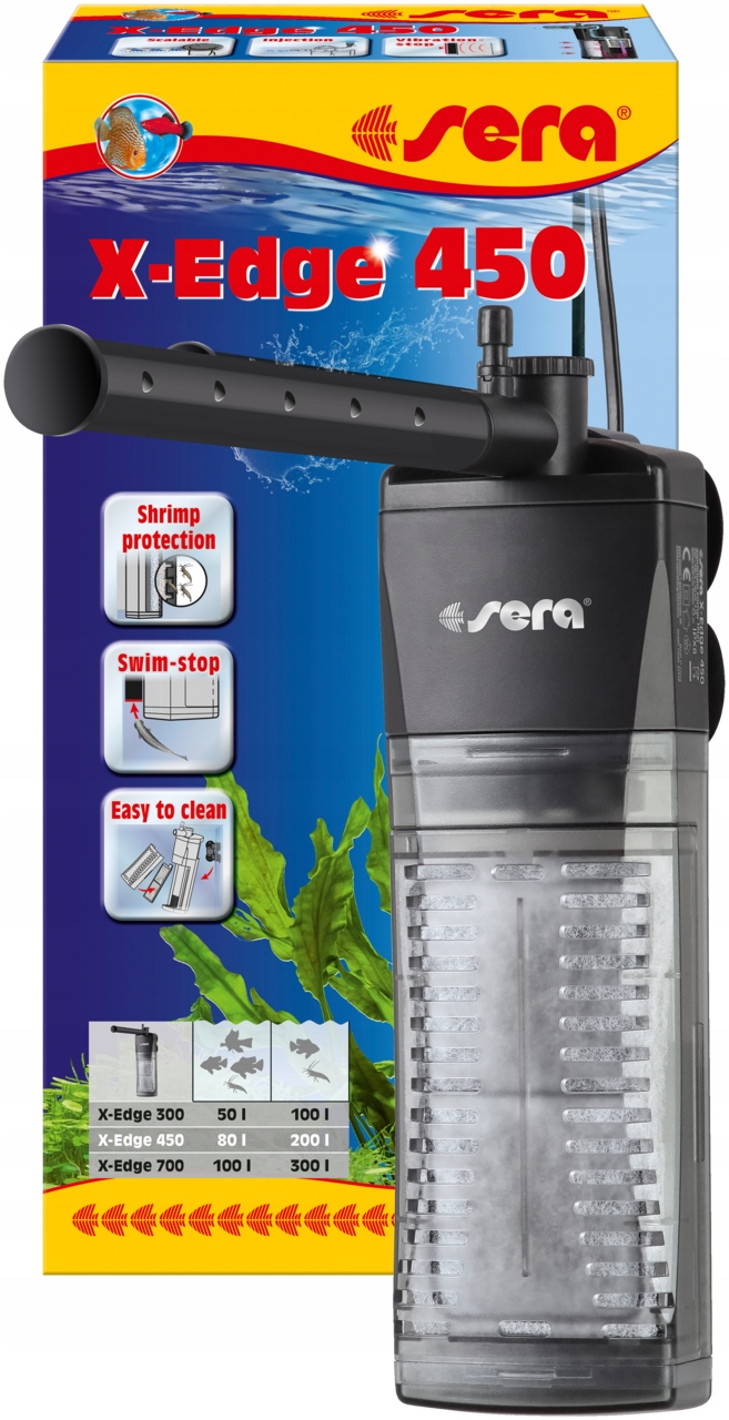 

Cichy filtr wewnętrzny narożny X-edge 450 Sera