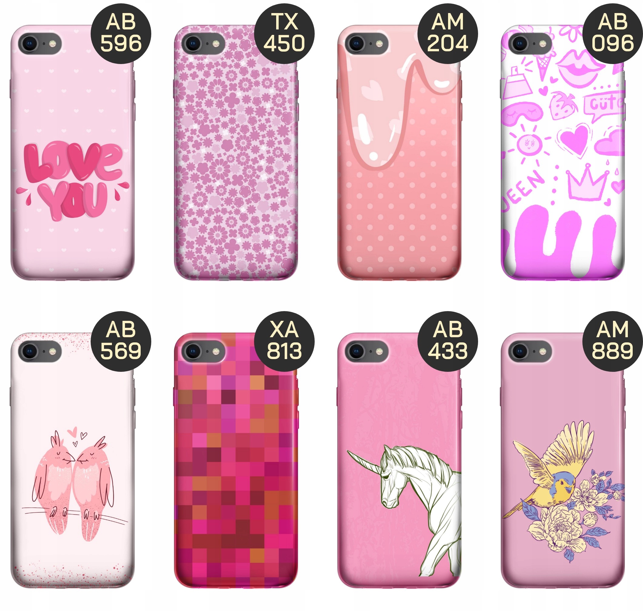 ETUI DO IPHONE 7/8/SE 2020 WZORY RÓŻOWE GOLDEN ROSE PUDROWY RÓŻ OBUDOWA Dedykowany model IPHONE 7/8/SE 2020