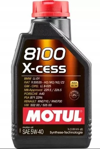 Olej silnikowy Motul 5W40 8100 X-Cess 1L