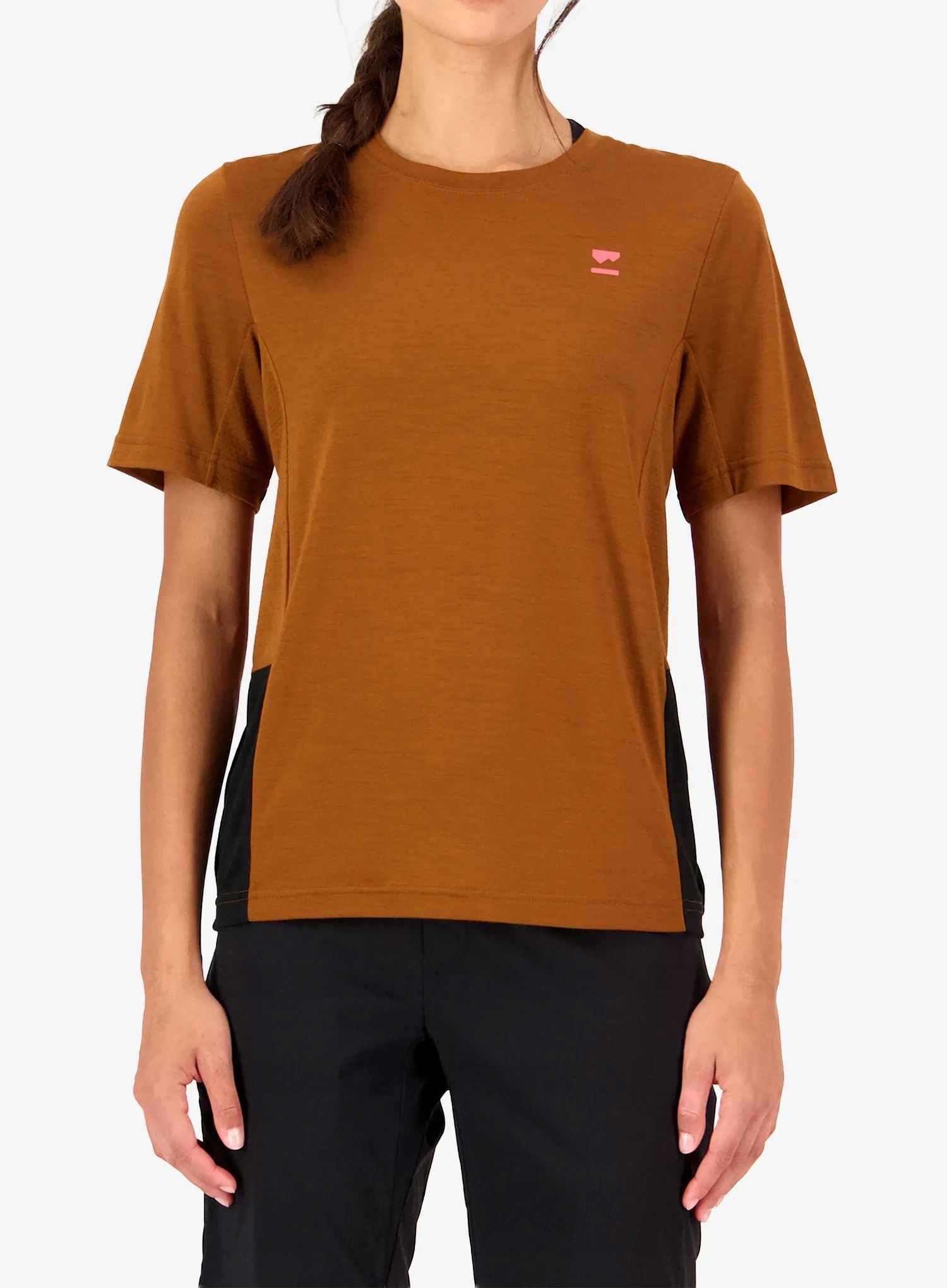 Koszulka rowerowa damska Mons Royale Tarn Merino T-Shirt caramel/black S